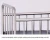 Import High quality stainless steel hospital baby crib with 4 wheels from China