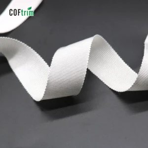 High quality Stock Wholesale Solid Color 10-75mm grosgrain ribbon