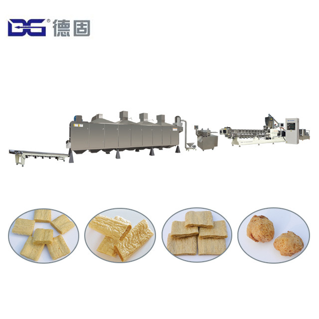 High Quality Texturize Soya Chunks Soya Bean Meat Soya Mince Ball Nuggets Making Machines Made In China