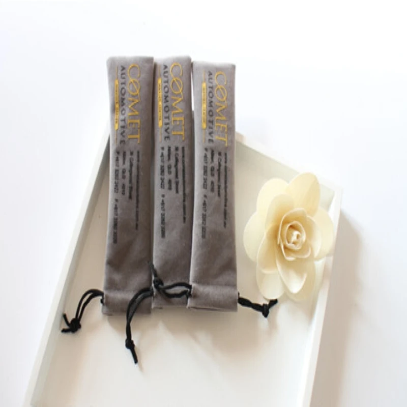 High quality velvet lipstick cosmetic bag velvet pen pouch custom jewelry fork dinner knife packaging and storage bag