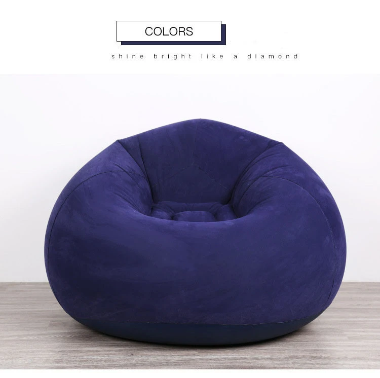 High Quality Wholesale Flocked  Inflatable Air Sofa Chair