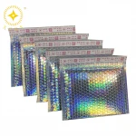 Holographic Foil Shipping Mailing Bags Padded Envelopes Metallic Bubble Mailer