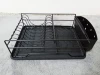 Home Collection Dish Drainer Drain Board and Utensil Holder Simple Easy to Use Dish Drying Rack