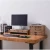 Import Home decor 2-layer vintage dark wooden office desktop storage+drawers from China