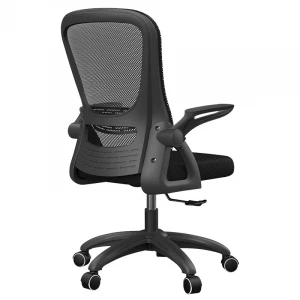 Home office chair white black adjustable ergonomic office mesh chair with headrest
