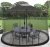 Import HomeRoots 9 Patio Umbrella Outdoor Table Bug Screen Mesh Black Mosquito Net Canopy Curtains Adjustable Enclosure Large Umbrella from China