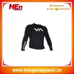 Hongen apparel compression women mma rash guard,oem mma rashguard,custom sublimated printed mens rash guard