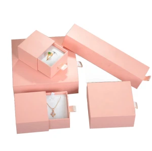 HongRun custom logo printed luxury paper packaging paper jewelry box