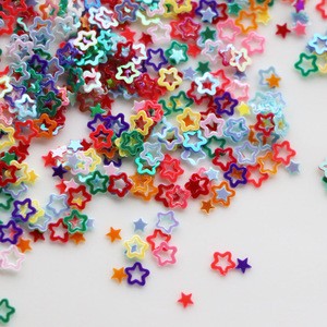 Hot Fashion Hollow Star Sequins 500g/Bag Assorted Color Hollow Star Nail Art Sequins Glitters 3D DIY Nail Art Loose Sequins