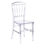 Hot Popular Clear Acrylic Resin Napoleon Chiavari Sillas Tiffany Dining Chairs
