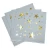 Import Hot Sale 2 Ply Disposable Napkins in black color with gold foil from China
