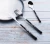 Import Hot sale 2019 stainless steel marble design plastic handle fork and spoon cutlery set marble cutlery set from China