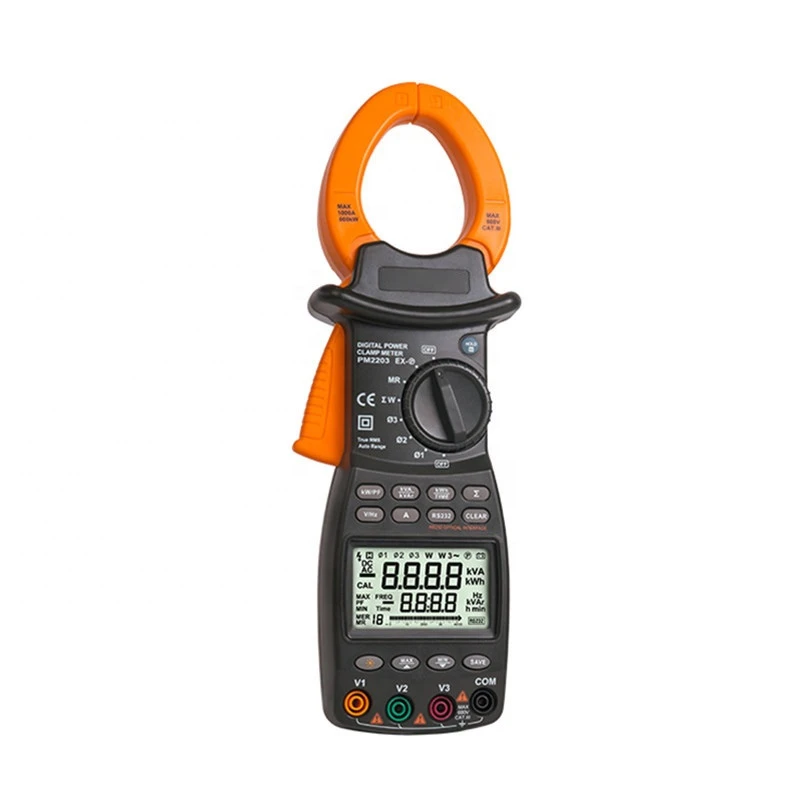 Hot Sale 9999 Counts Auto Ranging Digital Power Clamp Meter Three Phase Digital With T - RMS