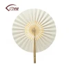 Hot sale different kinds of bamboo craft product for kidshand held custom bamboo fabric dance folding fan bamboo hand fan