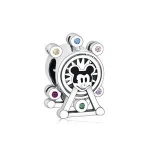Hot Sale Fashion Mickey Pendant Charms 925 Sterling Silver Openwork Windmill Beads Charms Fit Pandora Bracelet Jewelry