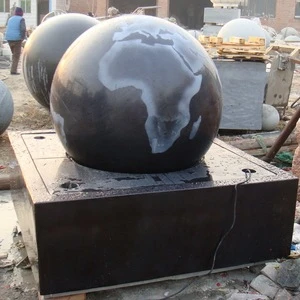 hot sale garden granite rotating ball