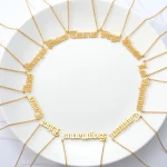 Hot Sale Letter Pendant Necklace Gold Plated Jewelry Necklace Korean Necklace