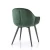 Import Hot Sale sillas Luxury Full Fabric And Black Powder Coated Green Metal  chair for restaurant room dining chairs stoelen from China
