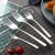 Import Hot sale Wholesale eco friendly  silver metal stainless steel  knife spoon and fork flatware cutlery set for Wedding Restaurant from China