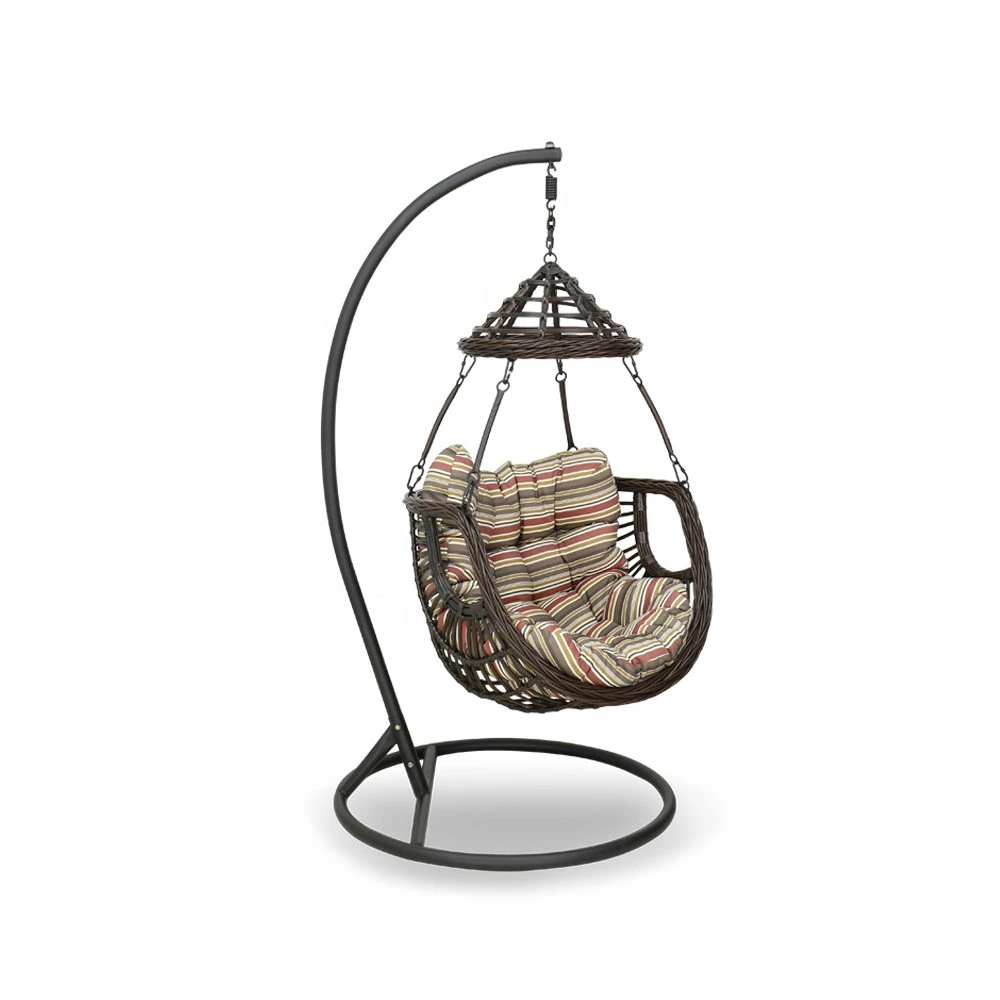 Hot Sell Cheap Garden Outdoor Hanging Rattan Egg Chair Leisure Wicker Patio Swing Chair with new design
