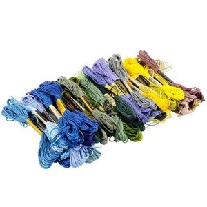 Hot Selling Fashion 100Pcs Different Colors Cross Stitch Cotton Embroidery Thread Floss Craft DIY