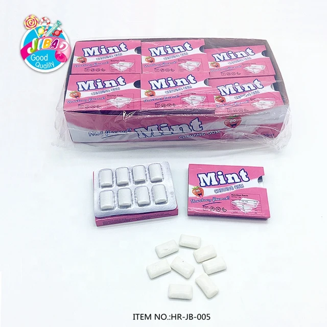 Hot Selling Halal Xylitol Fruit Flavor Mint Chewing Bubble Gum