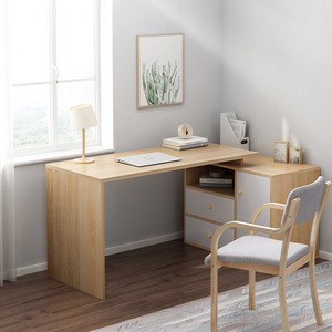 Hot selling Office desks and chair combo with storage cabinet wooden simple modern furniture workbench for office furniture