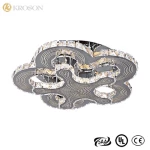 Hotel project fancy crystal ceiling lamp flush mount led flush mount chandelier lighting factory price