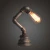 Import Hotel rustic pipe reading table lamp black cord dimmable control from China