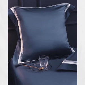 Hotsale comfortable satten solid customizable luxury hotel bedding set silk pillow case