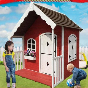 Hotsale Wooden Cubby House Modern Unique Girls Outdoor Playhouse Outdoor Playhouses For Kids