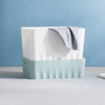 Household storage box large capacity thickened plastic clothes toy storage box with lid