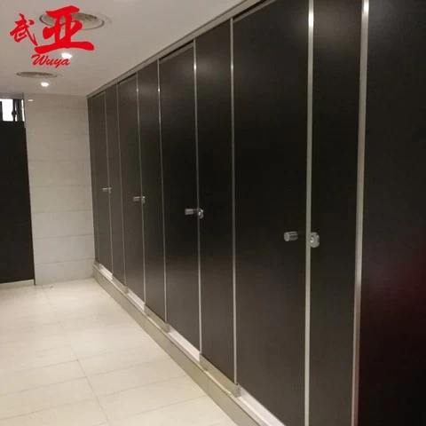 Hpl board compact laminate toilet cubicle commercial partition