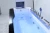 Import HS-B229 massage whirlpool double apron fiberglass bathtub from China