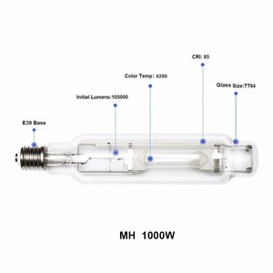 Hydroponic Grow Lighting 600 Watt MH Bulb 600W Metal Halide Lamp