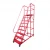 Import Industry Metal 200kg Load Capacity Safe 8 Steps Platform Ladder with Casters from China