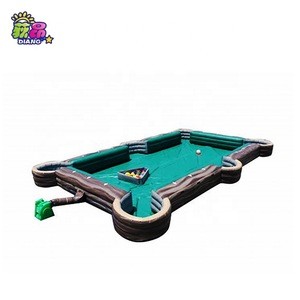 Inflatable Snooker Football Field snooker game Giant inflatable table pool with balls for sale