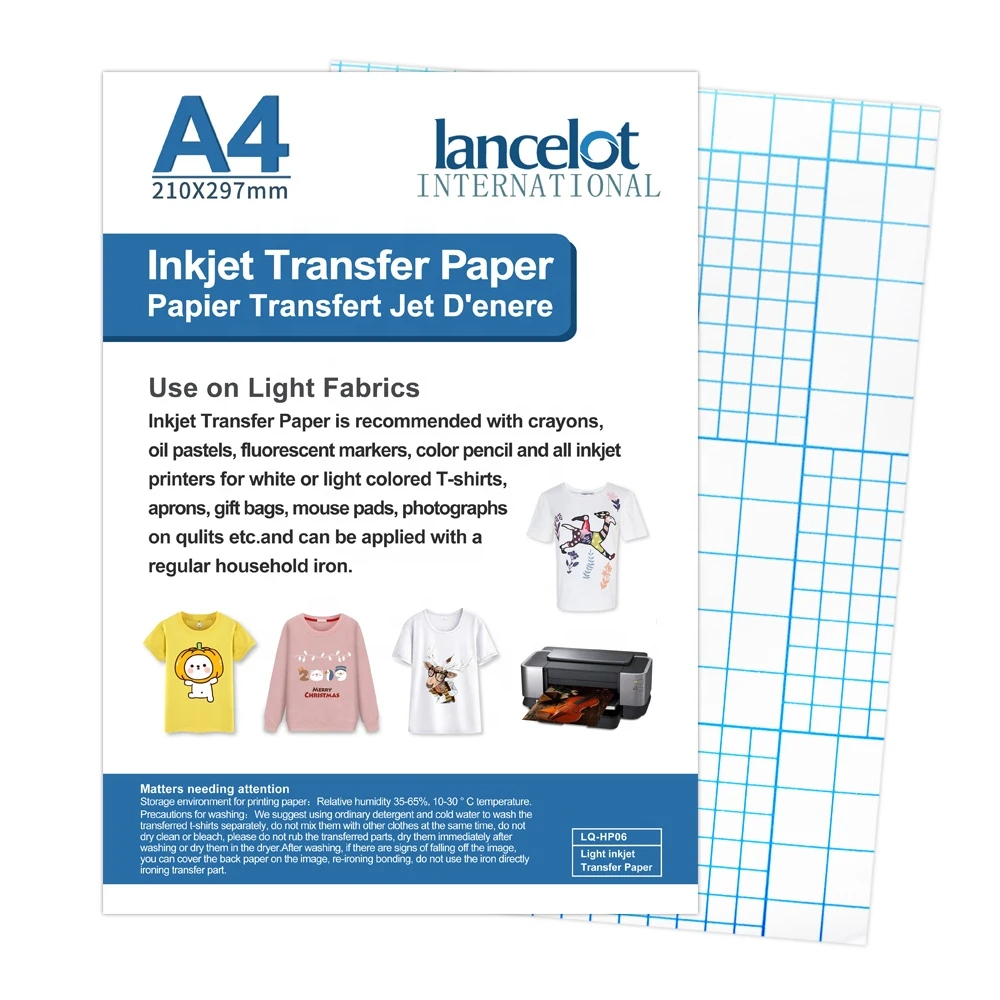 Inkjet A4 T Shirt Dark/Light Heat Transfer Paper