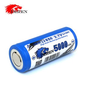 IRMEN 3.7v 32650 5000mah Lithium Ion Rechargeable Battery
