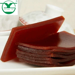 ISO Certification sweet and sour taste sheet shape healthy fruit&vegetable snack food hawthorn snacks