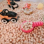 Japanese hinoki cubes hinoki toy balls pillow use playground playing pool wooden sand