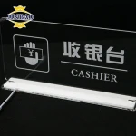 JINBAO acrylic poster photo frames mobile outdoor advertising led light jewelry box
