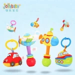 Jollybaby EN71 certificate soft baby rattle and vibrator toy
