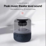JY02 Speaker Fashion LED Flashing Light BT Speaker Soundbar Portable Speakers Support FM AUX USB TF card