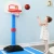 Kids Basketball Set Indoor Outdoor Movable Adjustable Basketball Stand For Kids