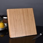 Kitchen Cutlery Knife Stand Universal Wood Magnetic Block & Organizer kitchen bamboo magnetic knife block holder