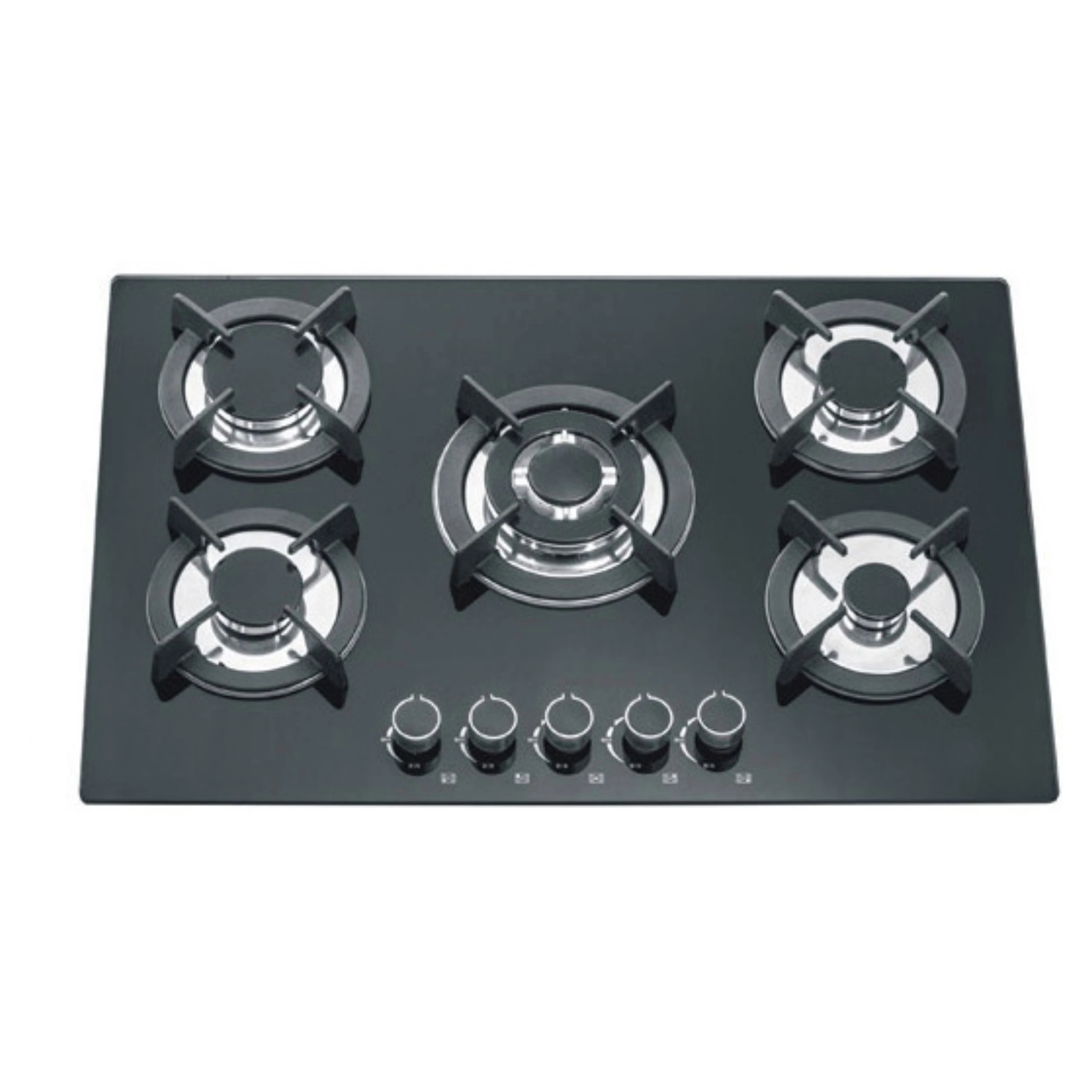 Kitchen Equipments for Home Glass Built in 5 Burners Gas Hob Stove Ceramic / Glass Gas Cooktops