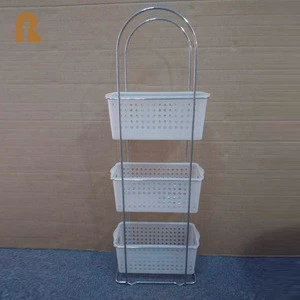 Kitchen multifunctional storage standing rack sundries organizers with baskets