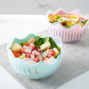 kitchen Salad Cutter Bowl Salad Maker Tools Fruit Vegetable Chopper Kitchen Tool Gadgets Cutter
