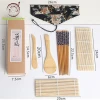Knife fork chopsticks sushi set w cloth bag DIY Bamboo sushi tool
